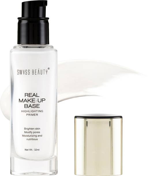 SWISS BEAUTY Real Makeup Base Highlighting Primer | With Natural Glow Finish Primer Highlighter