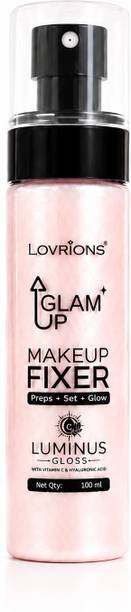 LOVRIONS Glow Up Makeup Fixer Spray | Long Lasting Makeup Spray | Vitamin C  Primer  - 100 ml