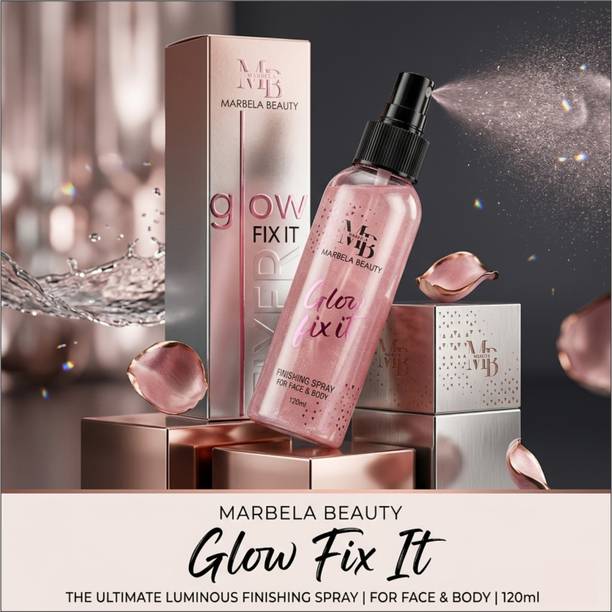 Color Sky Pink Glow Makeup Fixer Spray | Non-Sticky & Lightweight Primer  - 120 ml