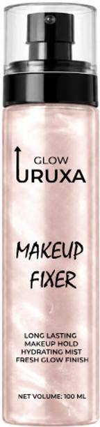 URUXA Glow Up Makeup Fixer Spray | Prep & Set | Dewy Radiance | Primer(pink glow) Primer  - 100 ml