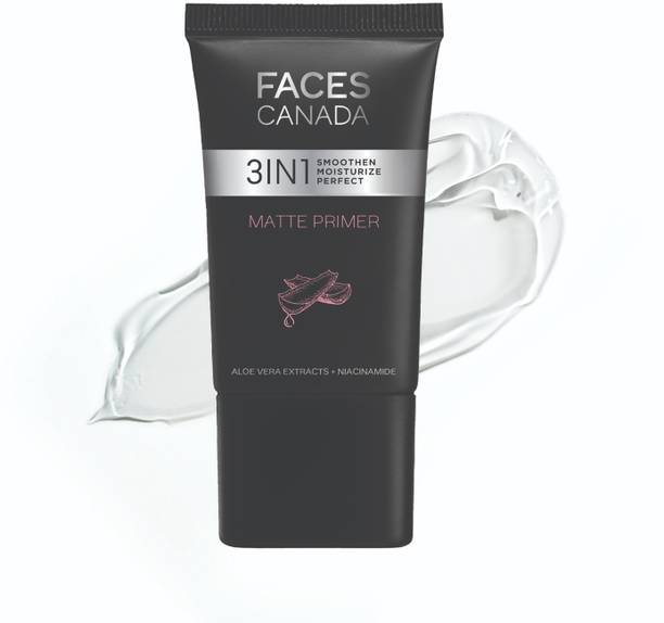 FACES CANADA Matte Primer | Lightweight Oil-Free Matte Finish | Smoothens & Moisturizes Skin Primer  - 30 g