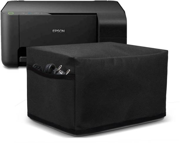 CRASOME Dust & Water Proof Printer Cover for Epson EcoTank L3250 / L3210 - Black Printer Cover