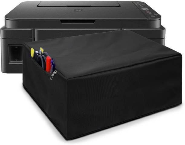 Alifiya Dust Proof Washable Printer Cover For Pixma G3010 All-in-One Wireless Ink Tank Colour - Black Printer Cover