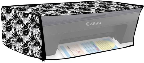 HomeStore-YEP Canon Pixma E470 | E477 Black Flowers Printer Cover