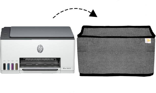 LoomStar for HP Smart Tank 580 / 581 / 585 / 529 All-in-one with Utility Pocket Black Printer Cover