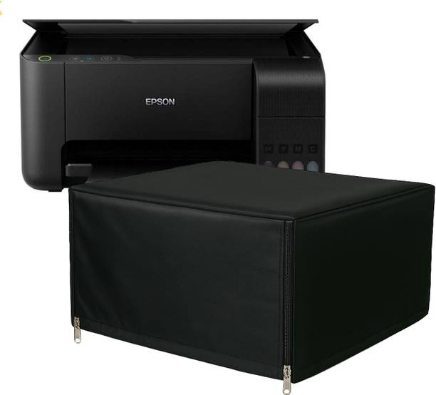 Protectio Dust & Water Proof Chain Printer Cover for Epson EcoTank L3250 / L3210 – Black Printer Cover