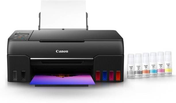 Canon MegaTank G670 6 Colour, Print,Scan,Copy, High Volume Multi-function WiFi Color Ink Tank Printer