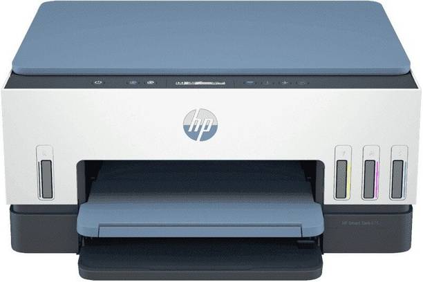HP Smart Tank 675 All-in-One Printer Multi-function WiFi Color Ink Tank Printer for Print/Copy/Scan with Automatic Ink Sensor, Auto Duplex feature - High Capacity Tank (Up to 12000 Black, 8000 Colour pages of ink in box)