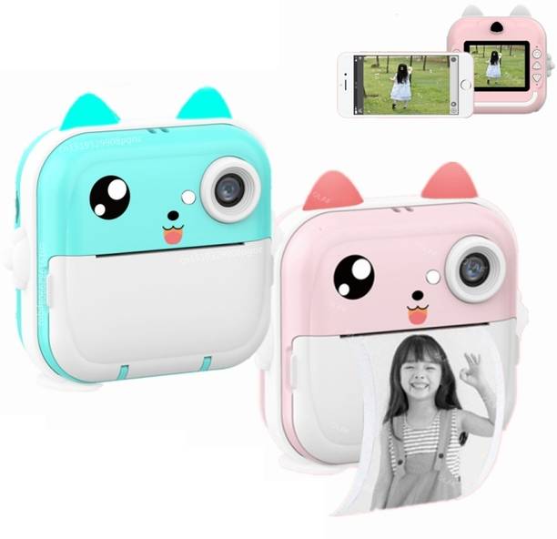 IMMUTABLE Camera Children Kids Instant 24MP Kids Digital Camera fds5 Multi-function Monochrome Label Printer