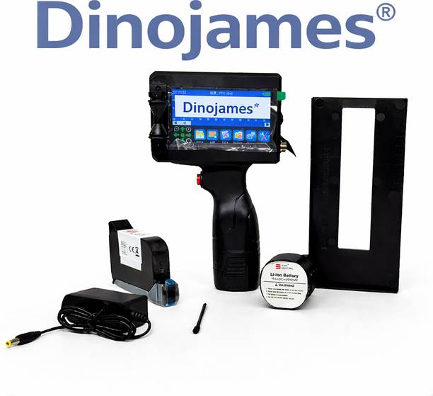 dinojames Handheld Inkjet Printer Portable Batch Coding Machine-12.7mm Multi-function Color Inkjet Printer