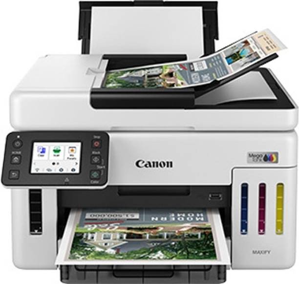 Canon MAXIFY GX6170 Colour Ink Tank Printer | MegaTank All-in-One Print Scan Copy Fax Multi-function WiFi Monochrome Ink-Efficient Printer