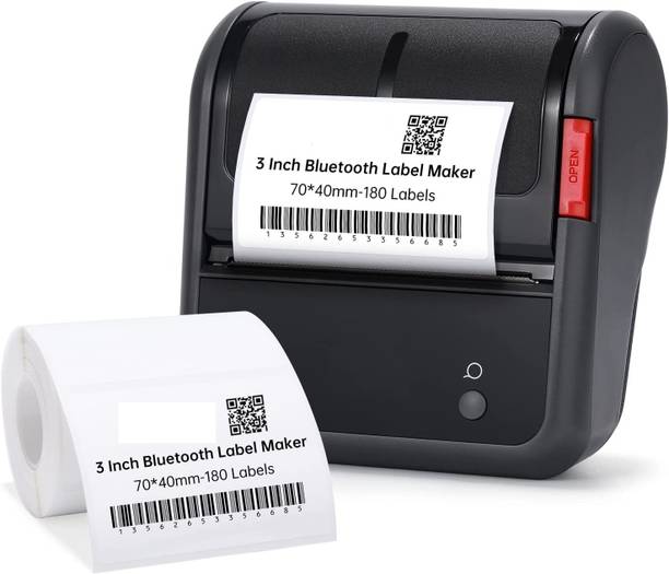 V88R B3S Wireless Bluetooth Portable Inkless Label Maker, Mini Sticker, Single Function Monochrome Label Printer