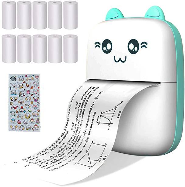 ENMORA Tbest Phone Photo Printer,Mini Photo Printer for Bluetooth JHV30 Multi-function Monochrome Label Printer