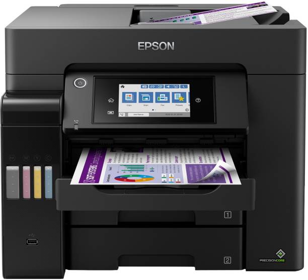 Epson EcoTank L6570 Multi-function WiFi Color Ink Tank Printer (Color Page Cost: 36 Paise | Black Page Cost: 12 Paise) with Ultra-high Page Yield Up to 13500 pages, Duplex Printing & 4.3" Color LCD Touchscreen