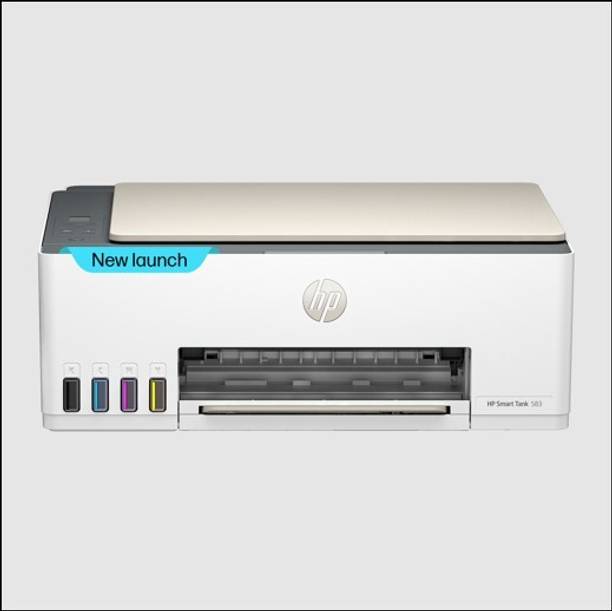 HP Smart Tank All in One 523 Multi-function Color Ink Tank Printer (Borderless Printing) for Print/Copy/Scan with Up to 4000 pages of Black or 6000 pages of color ink in the…
