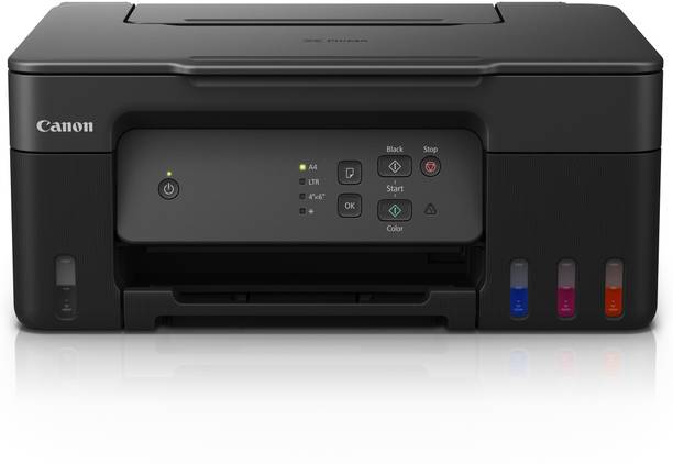 Canon G2730 Multi-function Color Ink Tank Printer (Color Page Cost: 0.25 Rs. | Black Page Cost: 0.13 Rs. | Borderless Printing) Print, Copy & Scan, Up to 11 IPM Mono / 6 IPM Color, Yield: Up to 7,600 Black / 8,100 Color Pages, Black (70 ml) & Color (40 ml) Ink Bottles Included