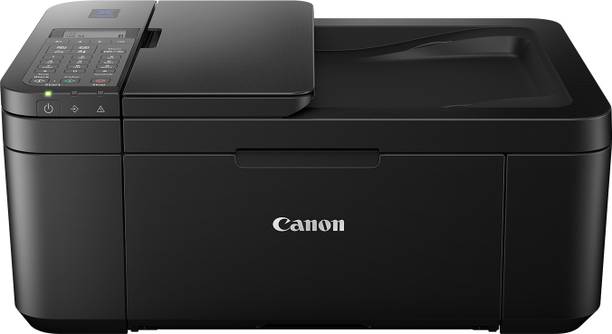 Canon E4570 Multi-function WiFi Color Inkjet Printer with Voice Activated Printing Google Assistant and Alexa with Auto Duplex feature and Auto-document feeder