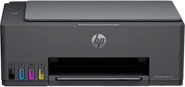 HP Smart Tank 581 Multi-function WiFi Color Ink Tank Printer for Print/Scan/Copy with 2 Extra Black Ink Bottle & Up to 12000 Black & 6000 color pages in box