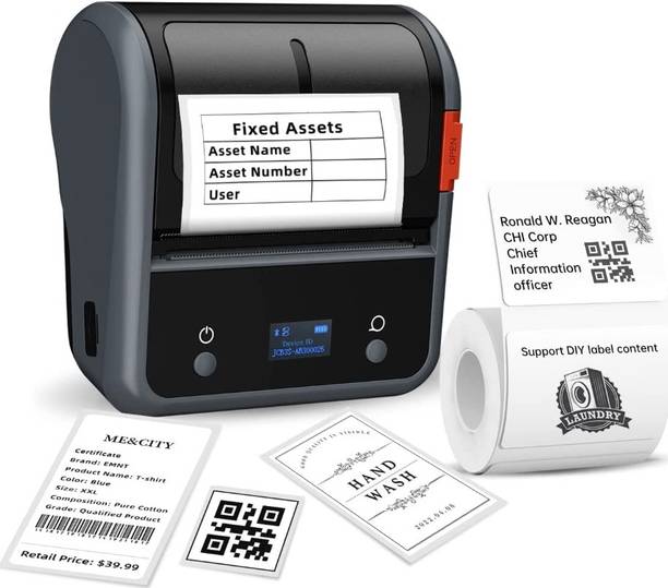 Orlov B3S Bluetooth Thermal Label Printer Inkless 3-Inch Barcode QR Printer Multi-function Monochrome Inkjet Printer
