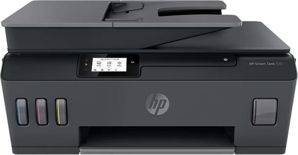 HP Smart Tank 530 All-in-one Multi-function WiFi Color Ink Tank Printer with Voice Activated Printing Google Assistant and Alexa (Color Page Cost: 20 Paise | Black Page Cost: 10 Paise) for Print/Copy/Scan with ADF (Up to 18000 Black, 8000 Colour pages of ink in box)