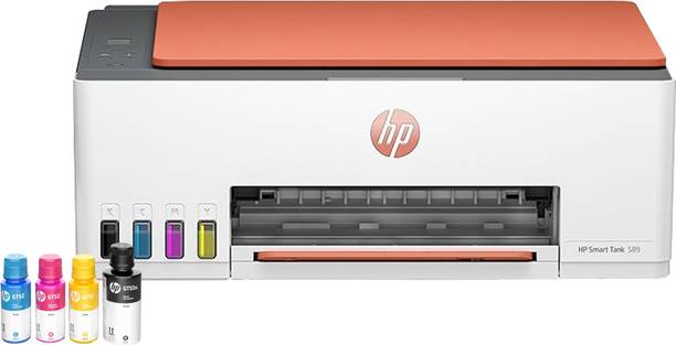HP Smart All In One 529 Multi-function Color Ink Tank Printer for Print/Scan/Copy with Up to 4000 Black & 6000 color pages of ink in box