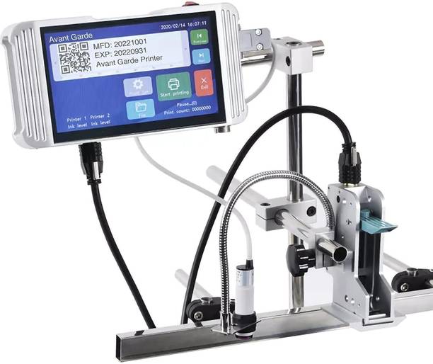 Universal Pack & Code 12.7mm Online Thermal Inkjet Printer | 7-Inch Touchscreen TIJ Printer Single Function Monochrome Inkjet Printer