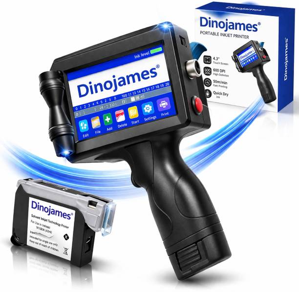 dinojames Half InchBatch Coding Machine for Date, MRP, Expiry, Barcode & QR Code Printing Multi-function Color Inkjet Printer