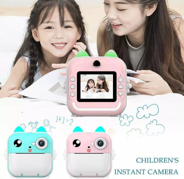 IMMUTABLE Camera Children Kids Instant 24MP Kids Digital Camera fds10 Multi-function Monochrome Label Printer