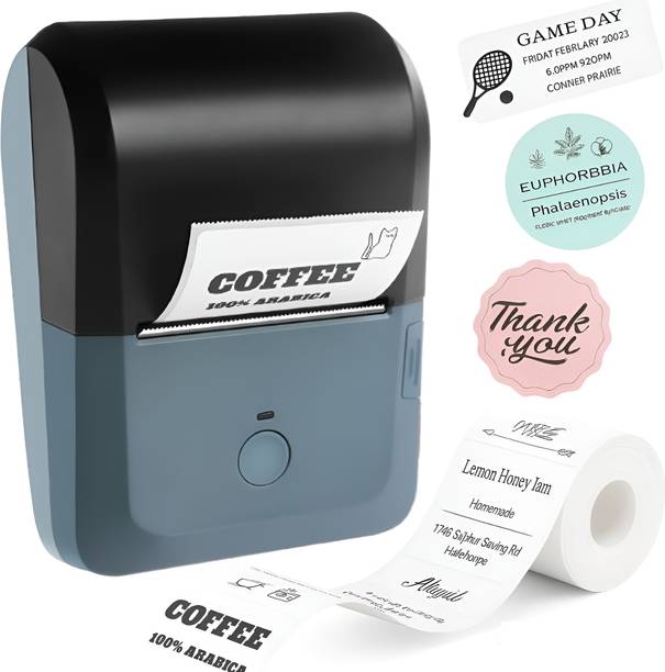 BRONTIX Bluetooth Thermal Printer|Upto 2 inch Print|Price tag Machine | Sticker Printer Single Function Monochrome Label Printer