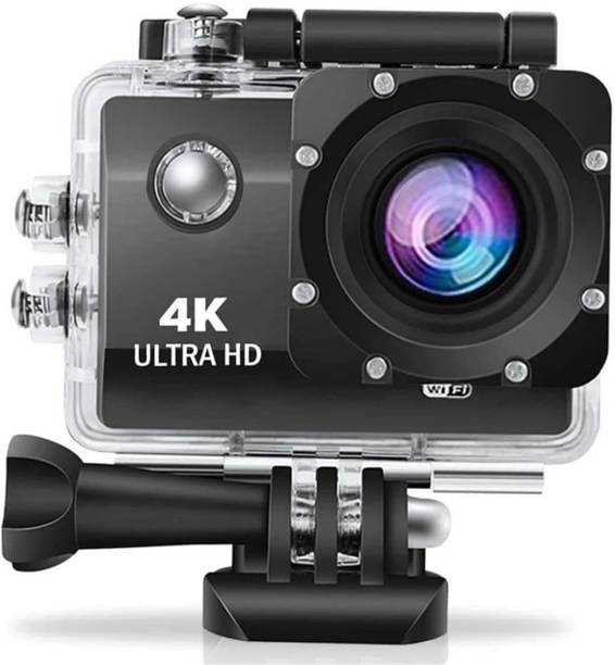 GOOPRO 2.4 GHz AM2 4K Action Camera 30FPS 16MP with Dual Screen & Waterproof Case 131FT Processor