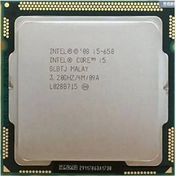 wnd Intel Core i5-650 For H55 Motherboard 1st Generation Processor (Silver) 3.2 GHz LGA 1156 1 Core Processor Designed for Desktop