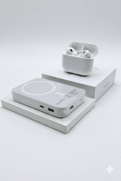 MagoraX Pro 2 Earbuds MagSafe Powerbank Combo | HD Sound Magnetic Charge Set 2.6 GHz AM2 2 Core Processor Designed for Mobile