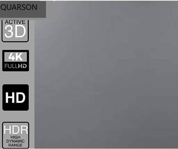 QUARSON 77 inch Diagonal ALR Grey Colour Foldable Screen Material 67X38 Inch 16:9 Ratio Projector Screen (Width 170 cm x 96 cm Height)