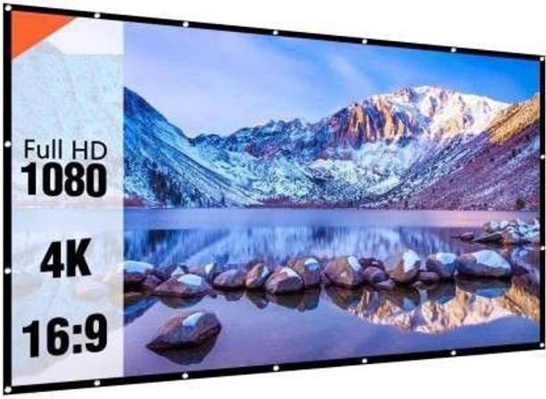 Vilro Eyelet Foldable Projector Screen 84" Inch 4:3 Aspect Ratio 6 ft (W) x 4 ft (H) Projector Screen (Width 182 cm x 122 cm Height)
