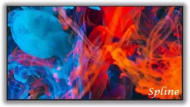 Spline 150 inch Projector Screen,4K HD 16:9 Portable (131" Inch (W) x 74" Inch (H) Projector Screen (Width 332 cm x 187 cm Height)