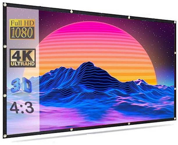 Savsol 82 inch Projector Screen,4K HD 16:9 Portable Video Projector Screen Foldable Anti-Crease Indoor Outdoor Projection Screen for Home, Office, Classroom (72" Inch (W) x 40.5" Inch (H)) Projector Screen (Width 182.88 cm x 104.14 cm Height)