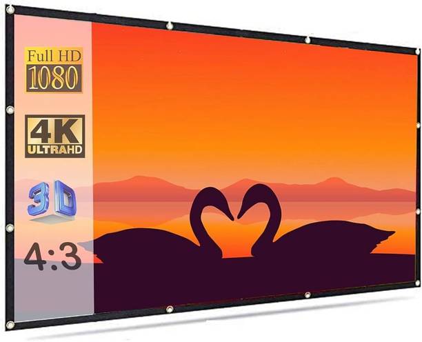 dev lite screens eye50in-44x25 Projector Screen (Width 110 cm x 62 cm Height)