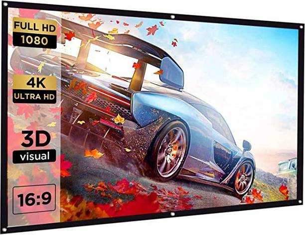 dev lite screens 79 Inch Projector Screen,4K HD 16:9 Foldable Anti-Crease (W) 78x42 In (H) Projector Screen (Width 200 cm x 106 cm Height)