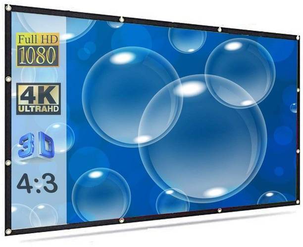 Savsol 75 inch Projector Screen,4K HD 16:9 Portable Video Projector Screen Foldable Anti-Crease Indoor Outdoor Projection Screen for Home, Office, Classroom Projector Screen (Width 167.64 cm x 91.44 cm Height)