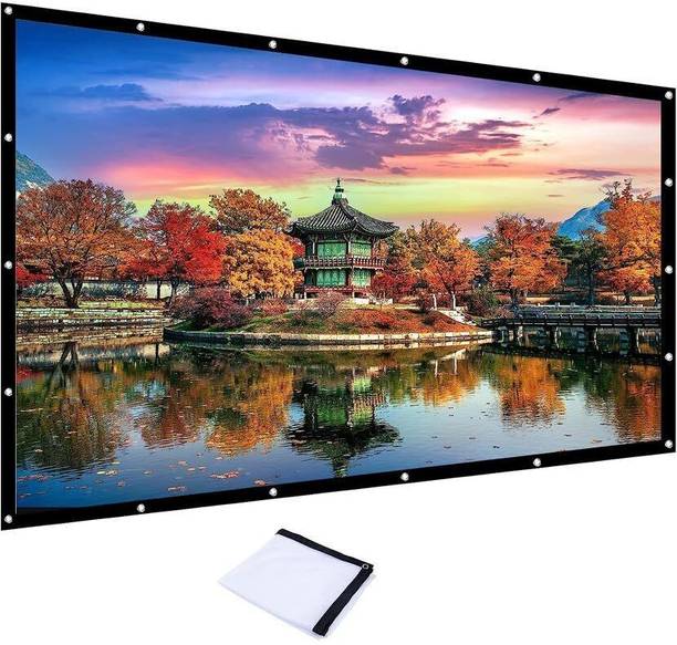Savsol 72" Projector Screen,4K HD 16:9 Portable Video Screen Foldable (4.6FTX3.3FT) Projector Screen (Width 143 cm x 101 cm Height)