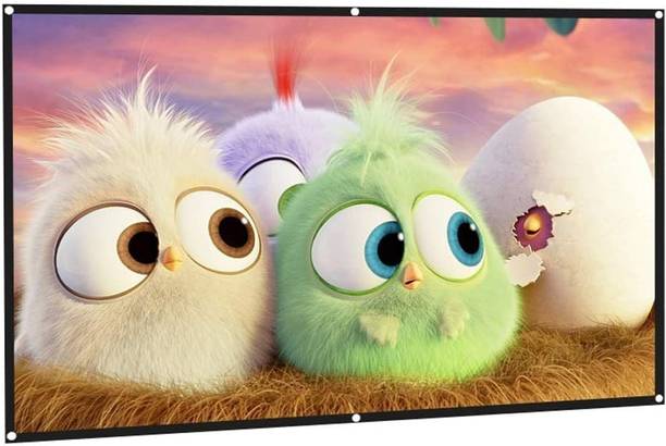 Savsol 65 inch 16:9 HD Projector Screen, Anti-Crease Foldable Portable, white matt Projector Screen (Width 57 cm x 32 cm Height)