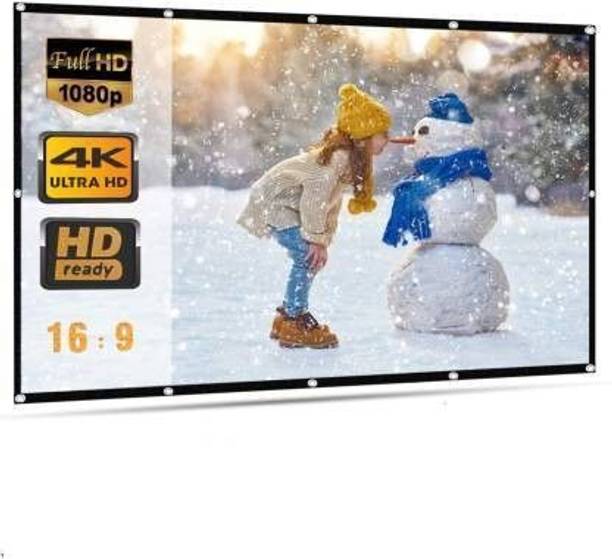Moiz 92 inch Projector Screen,4K HD Portable Video Screen Foldable Anti-Crease Indoor Outdoor Screen for Home, Office, Classroom (80" Inch (W) x 45" Inch (H)) (Width 213.36 cm x 121.92 cm Height) Projector Screen (Width 213 cm x 121 cm Height)