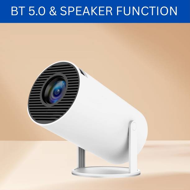 SYARA Protable Projector for Home 4K Support With Built-in Apps Netflix, YouTubeZ87 (4500 lm / 1 Speaker / Wireless / Remote Controller) Portable Projector
