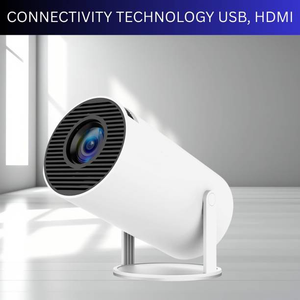 SYARA Protable Projector for Home 4K Support With Built-in Apps Netflix, YouTubeZ259 (4500 lm / 1 Speaker / Wireless / Remote Controller) Portable Projector