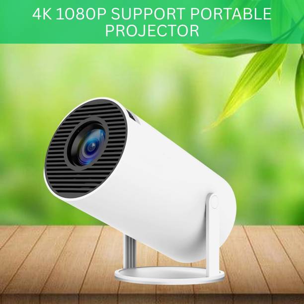 SYARA Protable Projector for Home 4K Support With Built-in Apps Netflix, YouTubeZ331 (4500 lm / 1 Speaker / Wireless / Remote Controller) Portable Projector