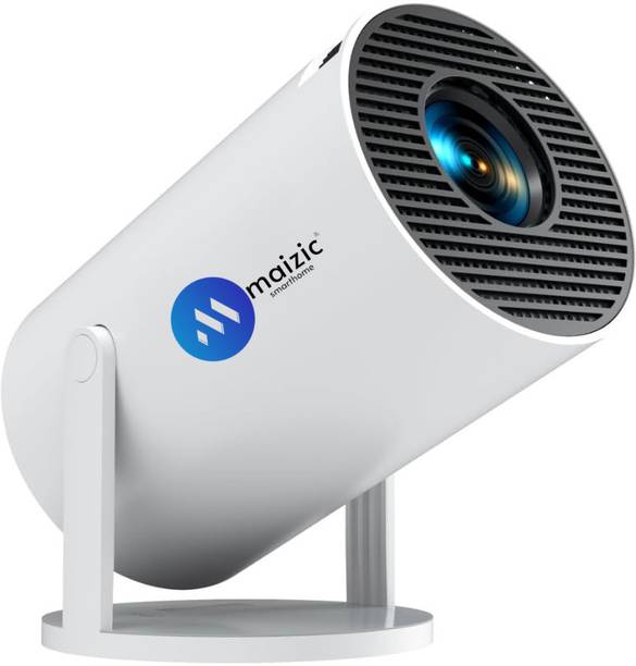 Maizic Smarthome 4K Android 13 Smart Projector, 150" Display, Auto Keystone, Netflix, WiFi (2000 lm / 1 Speaker / Wireless / Remote Controller) Portable Projector