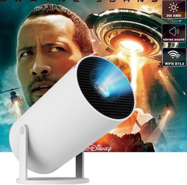 GUGGU Smart Projector for Home 4K Support Rotabable Design withApp Netflix,YouTubeQ41 (4500 lm / 1 Speaker / Wireless / Remote Controller) Portable Projector
