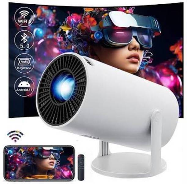 Czech 4K Android Smart Projector Full HD 1080 IEWHJF32 (2200 lm / Wireless / Remote Controller) Portable Projector