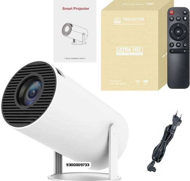 ankit enterprisee Smart Mini Projector With Wifi 6 & Bluetooth (120 lm) Portable Projector