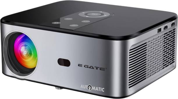 Egate O9 Pro Automatic Android (9000 lm / 2 Speaker / Wireless / Remote Controller) 1080p Native, 840 ANSI | ARC HDMI | 300"(762cm) Screen | Auto (Focus + Keystone + Obstacle Avoidence) | Dolby | Dual WiFi + Bluetooth 4K LED Projector